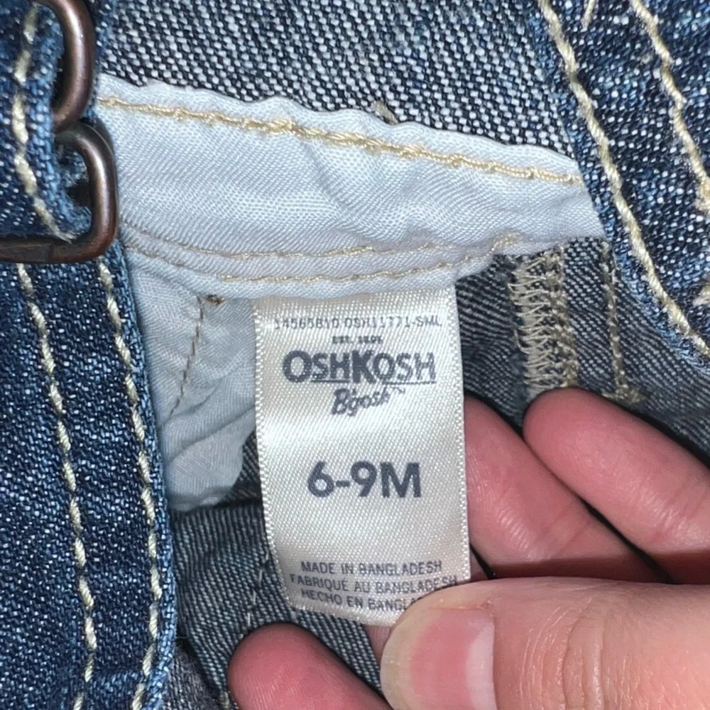 Boys girls, OshKosh B'gosh Kids Dark Blue Overalls, 6-9 months